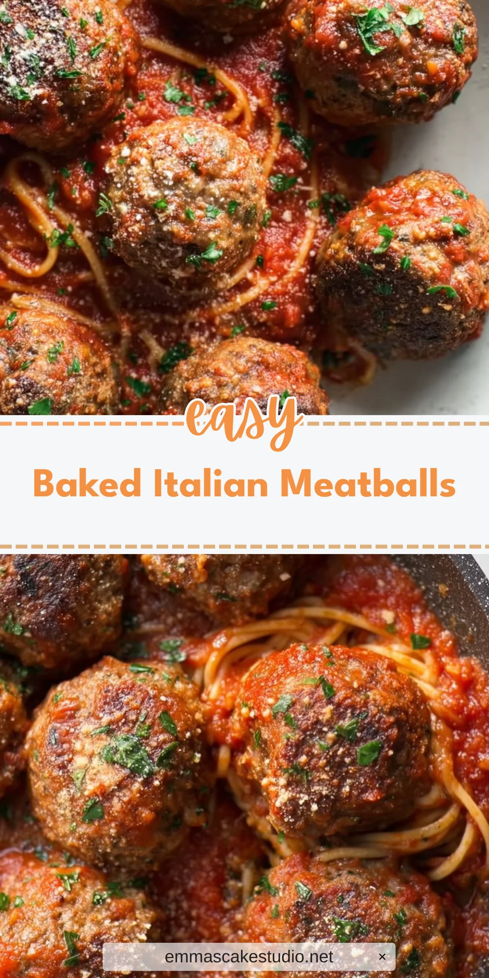 Baked Italian Meatballs