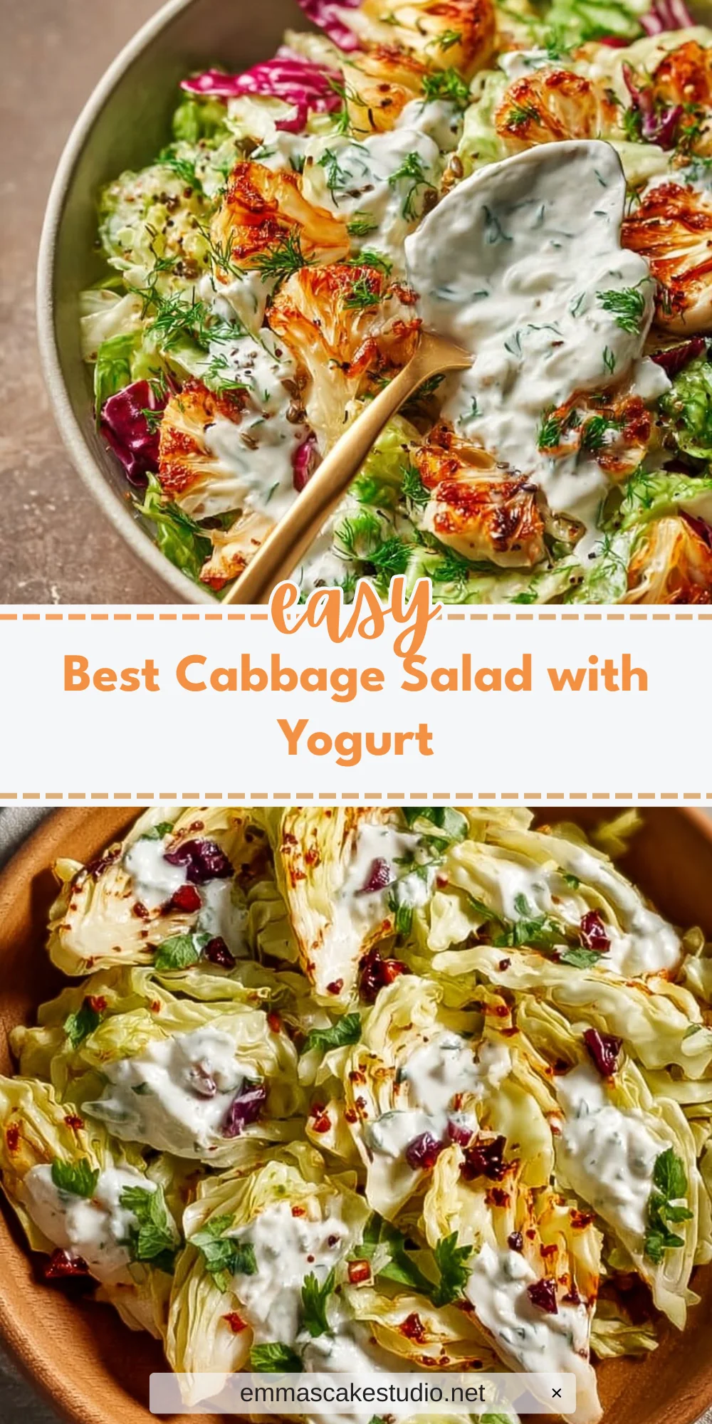Best Cabbage Salad with Yogurt