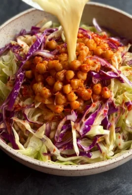 Vibrant and fresh cabbage salad with colorful ingredients and dressing