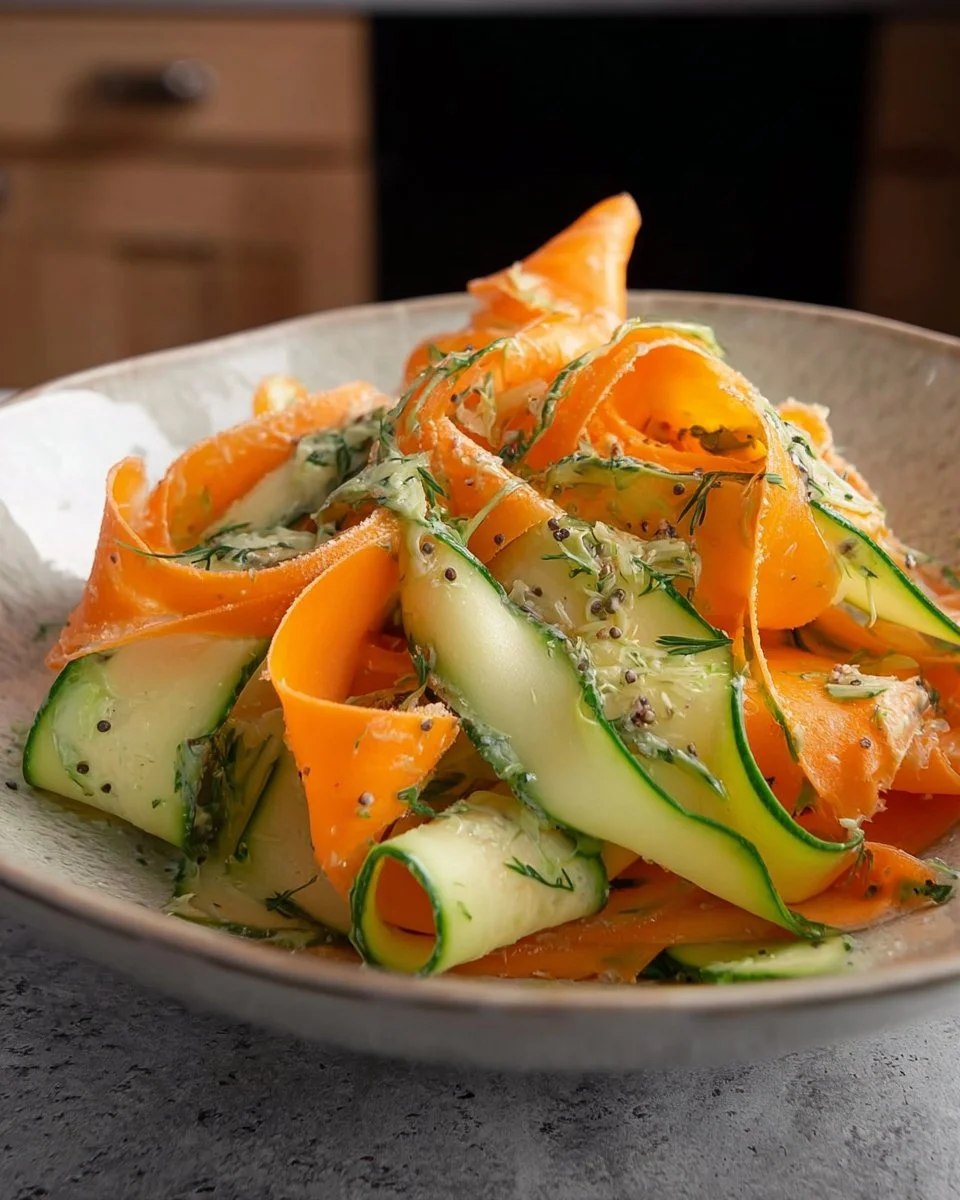 Carrot & Cucumber Ribbon Salad