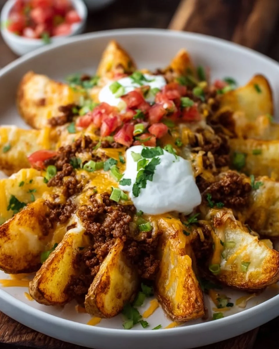 Cheesy Taco Potatoes