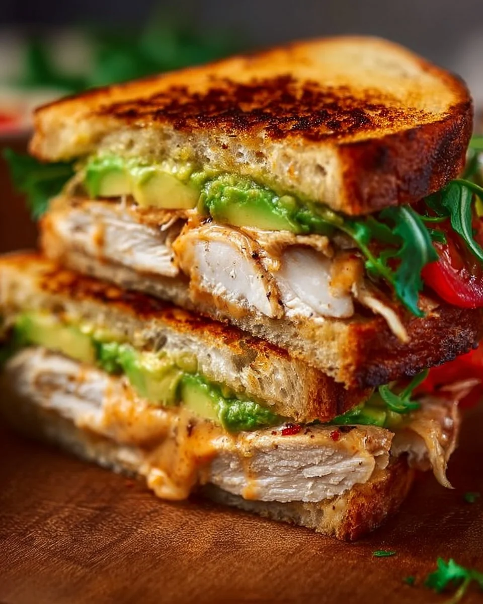 Chicken Avocado Melt Sandwich