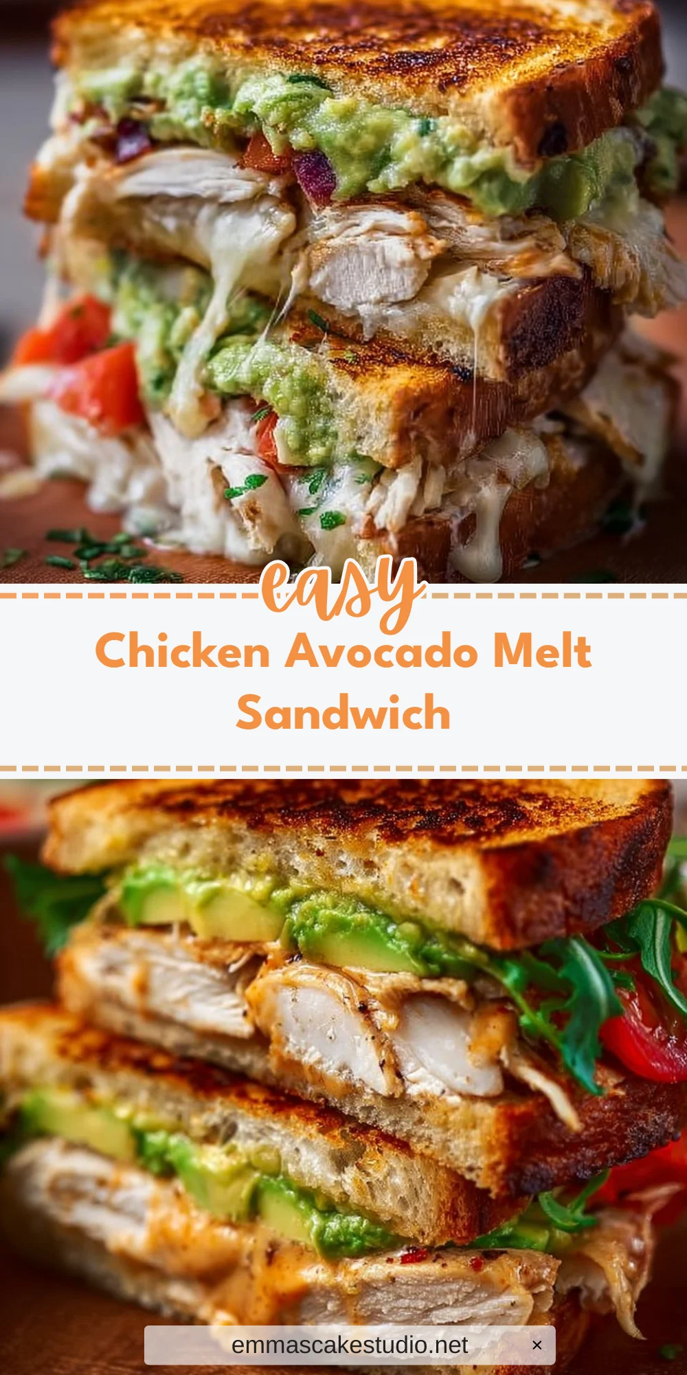Chicken Avocado Melt Sandwich