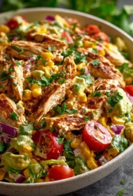 Delicious Chipotle Lime Chicken Salad with fresh ingredients and zesty dressing.
