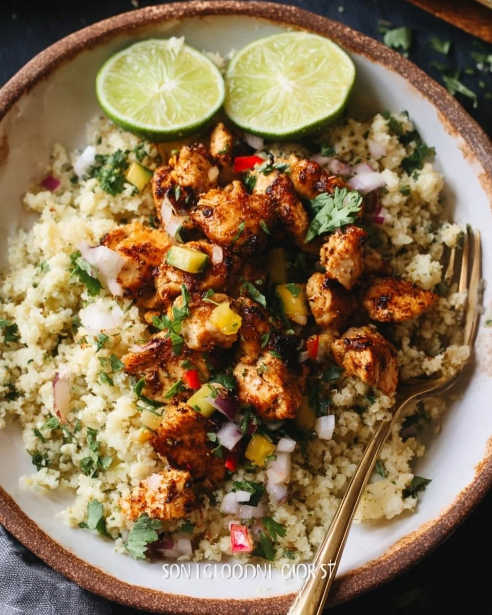 Cilantro Lime Chicken & Riced Cauliflower