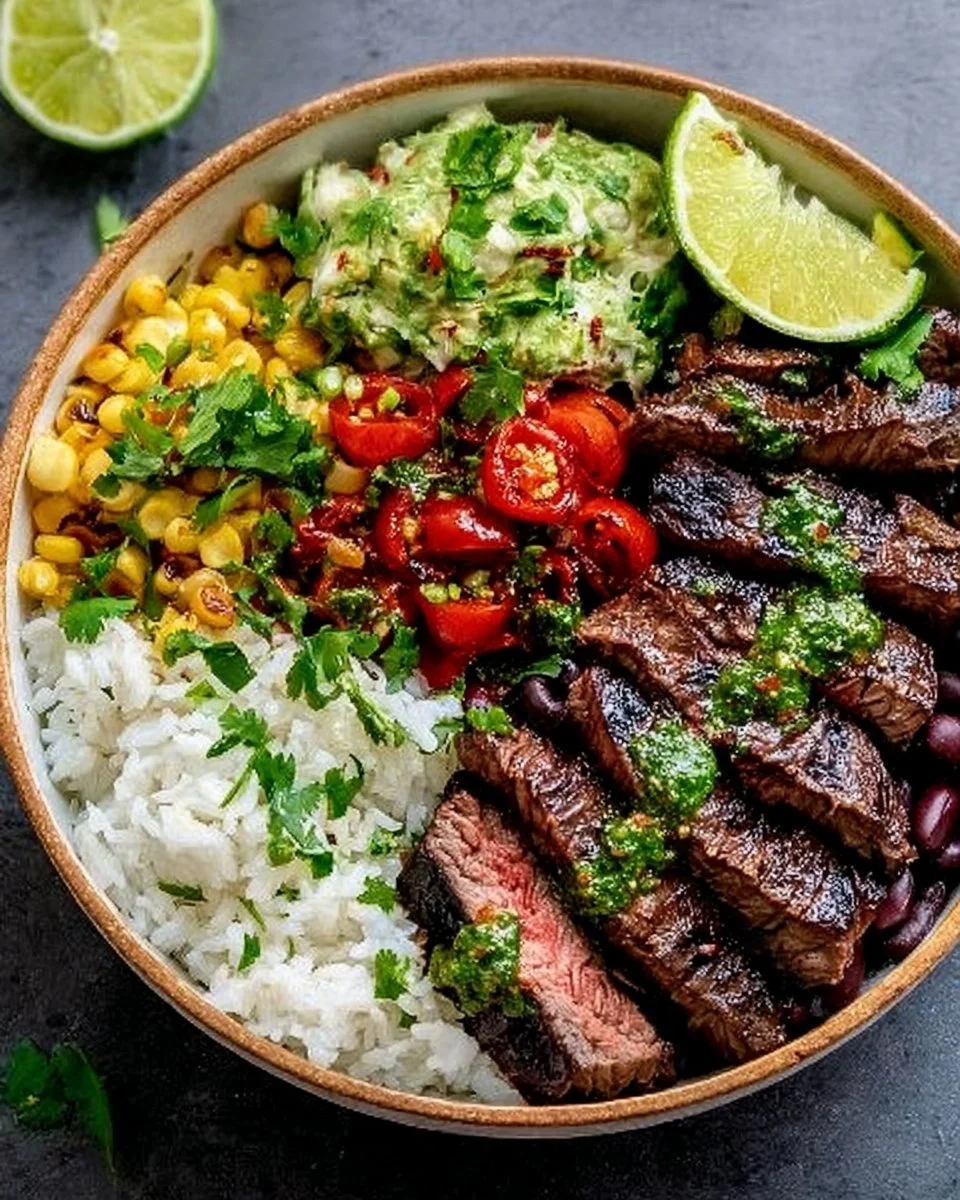 Cilantro Lime Steak Bowls