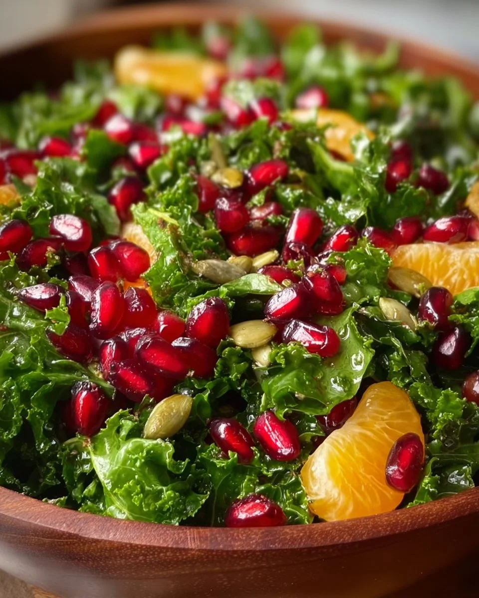 Citrus Pomegranate Kale Salad