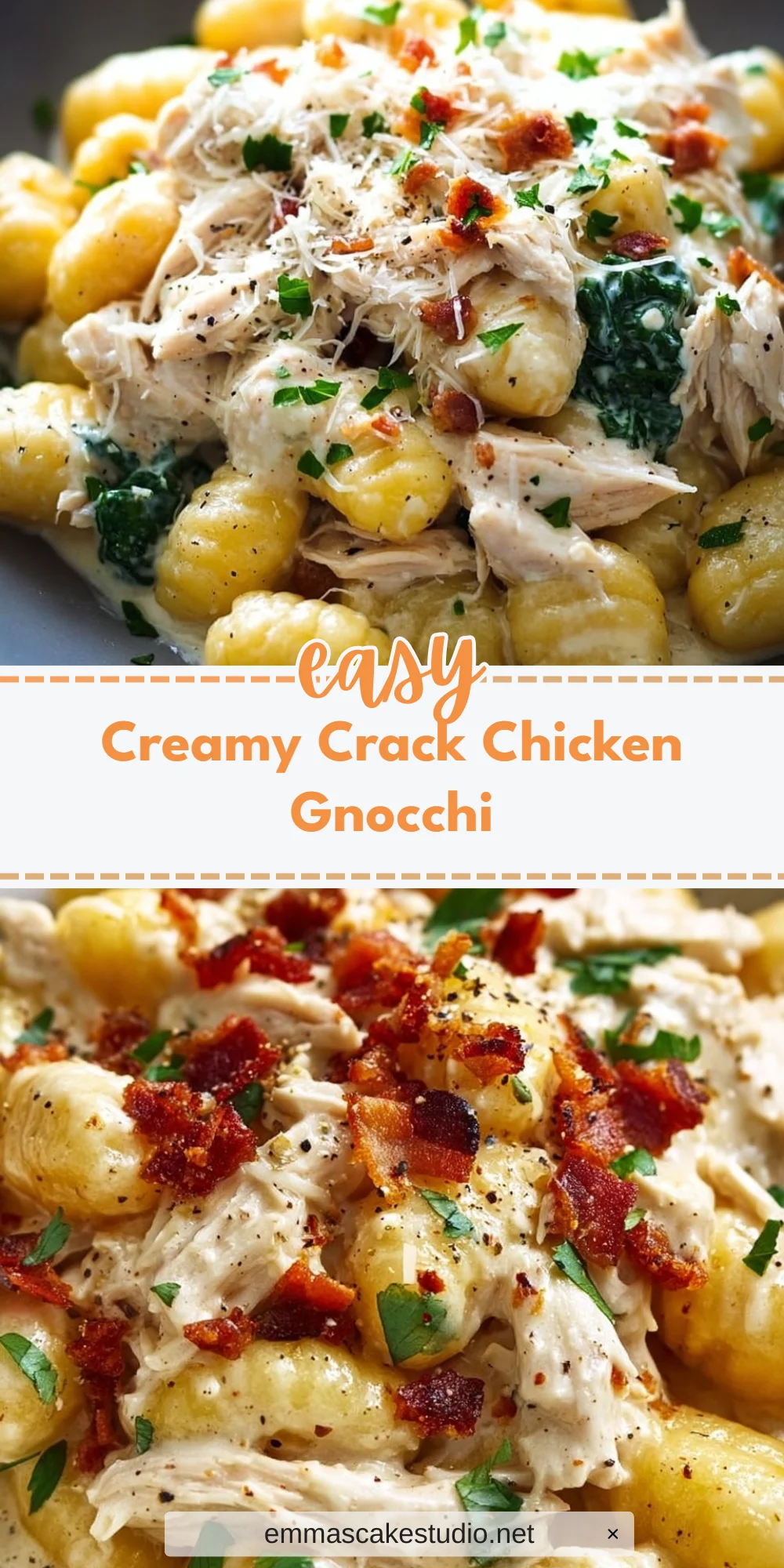 Creamy Crack Chicken Gnocchi