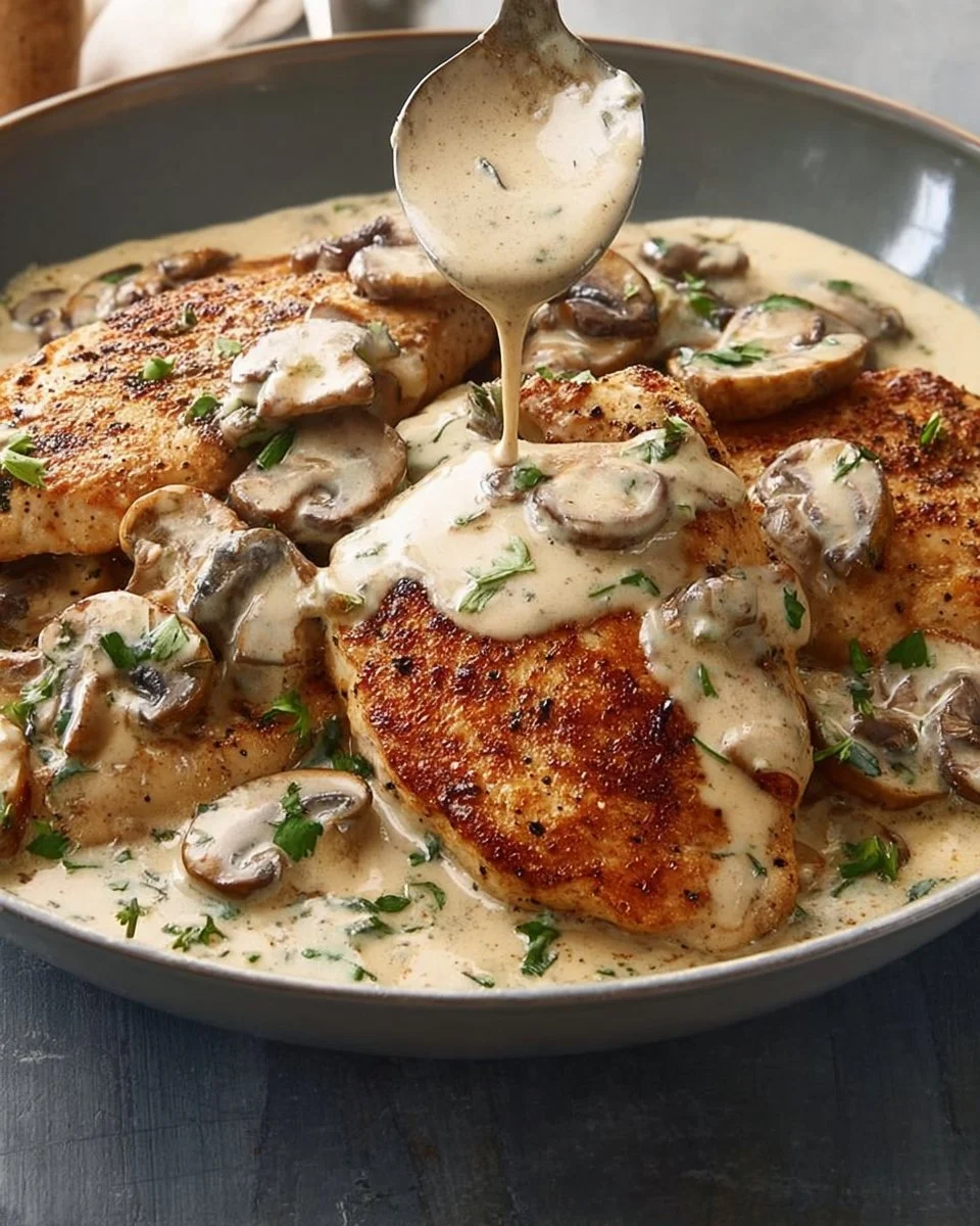 Creamy Mushroom Chicken Recipe