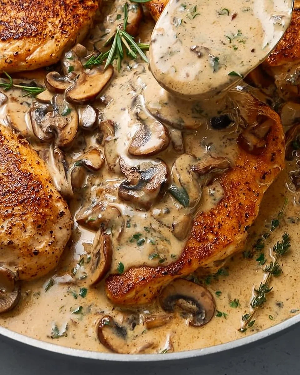 Creamy Mushroom Chicken Recipe