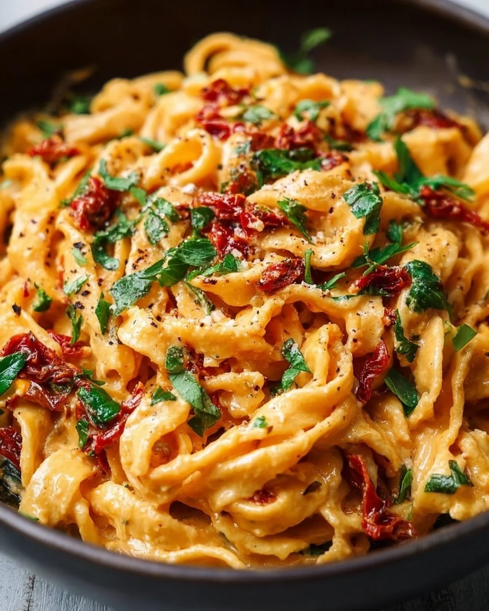 Creamy Vegan Sun-Dried Tomato Pasta