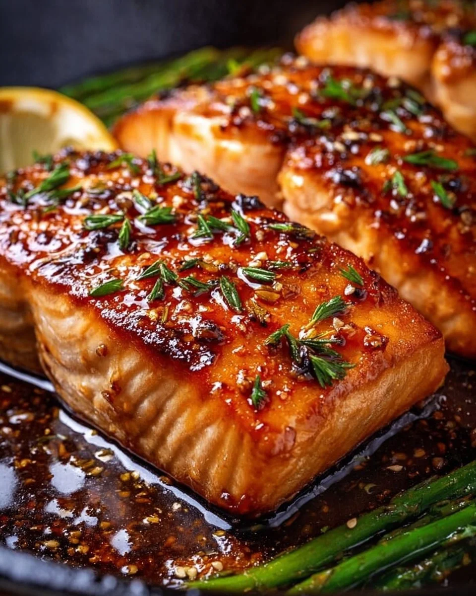 Crispy Honey Garlic Glazed Salmon Recipe