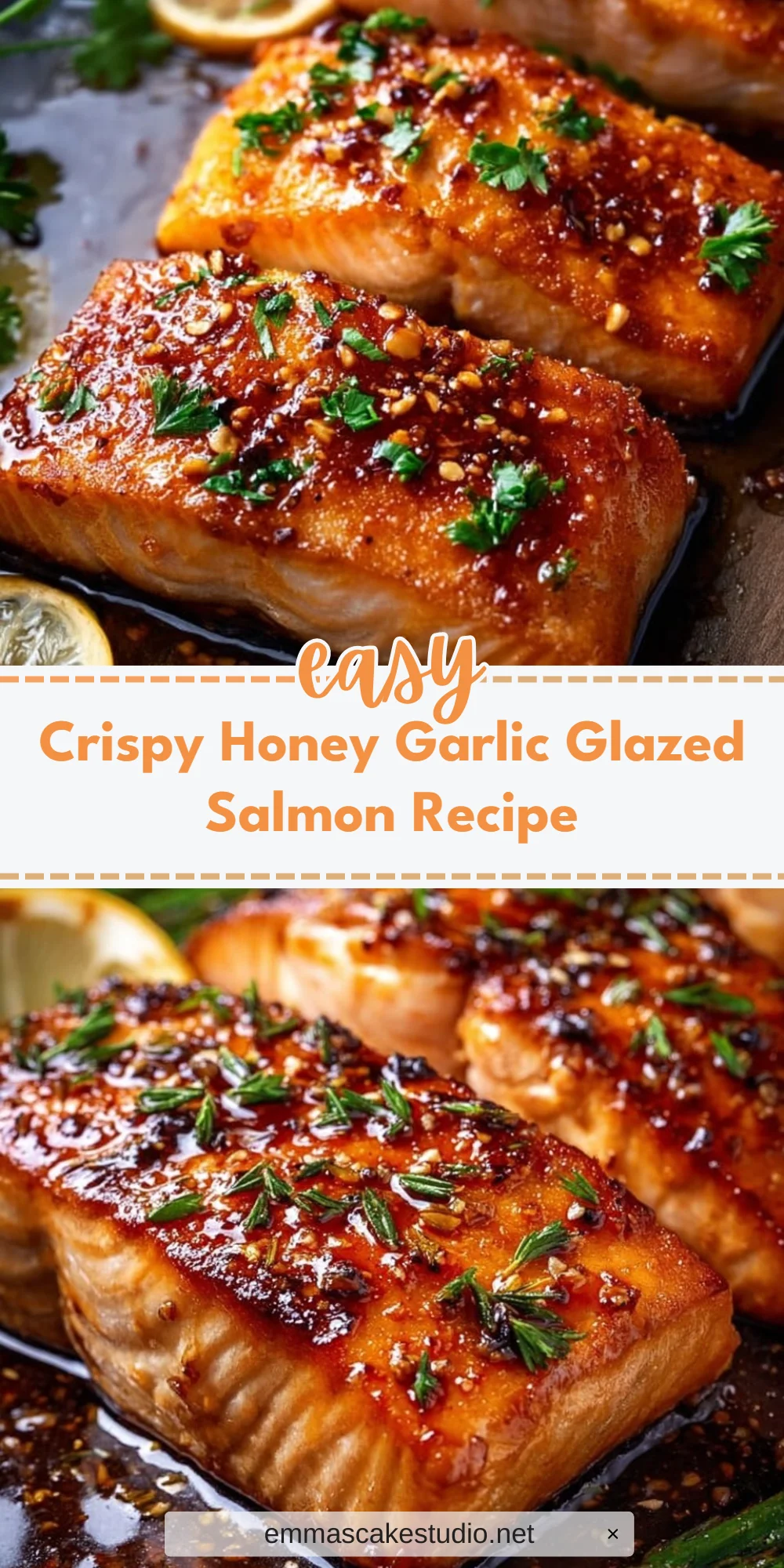 Crispy Honey Garlic Glazed Salmon Recipe