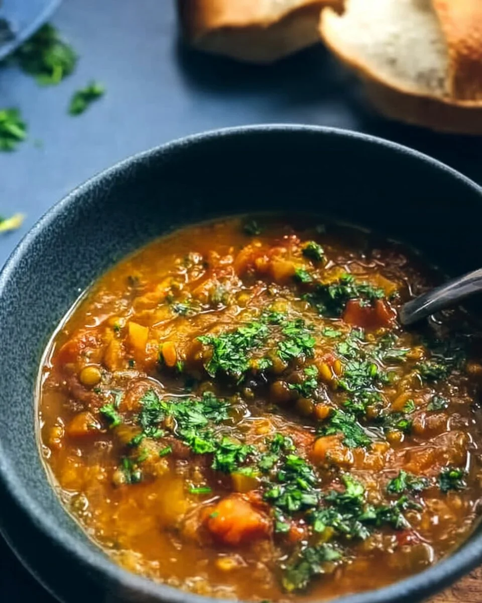 Damn Good Vegan Lentil Soup