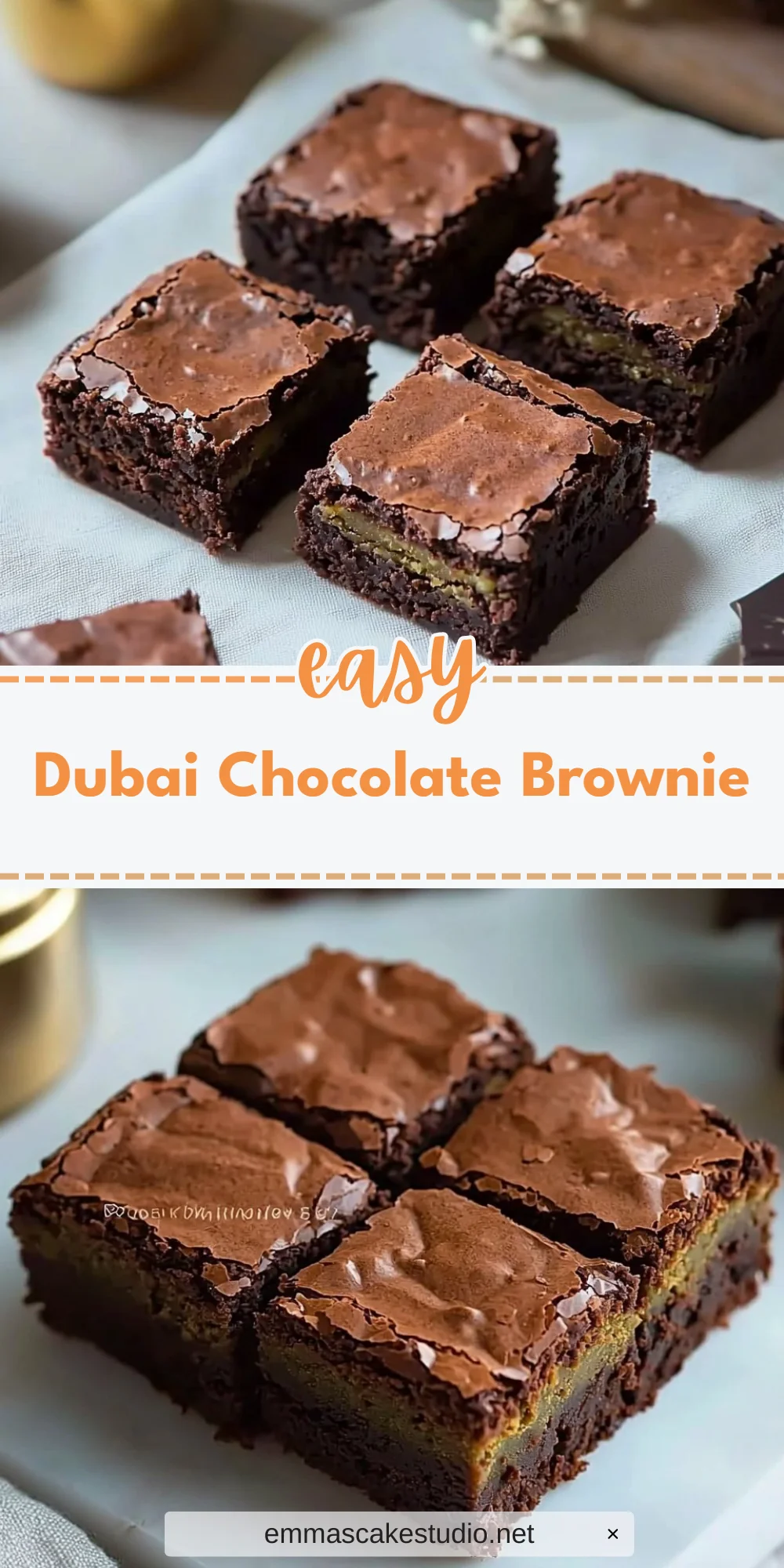 Dubai Chocolate Brownie
