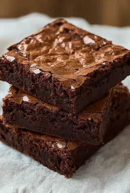 Delicious easy homemade brownies cut into squares on a plate