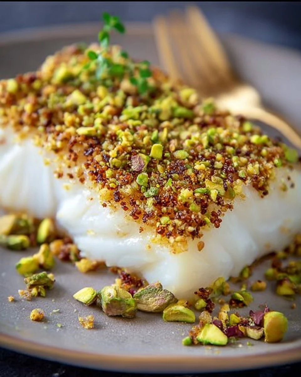 Easy Pistachio Crusted Halibut