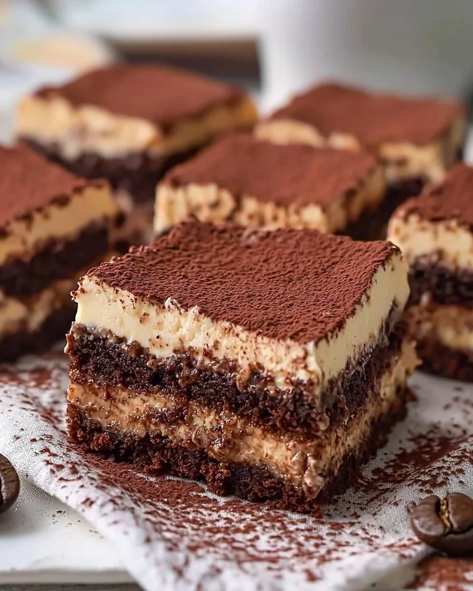 Easy Tiramisu Brownies