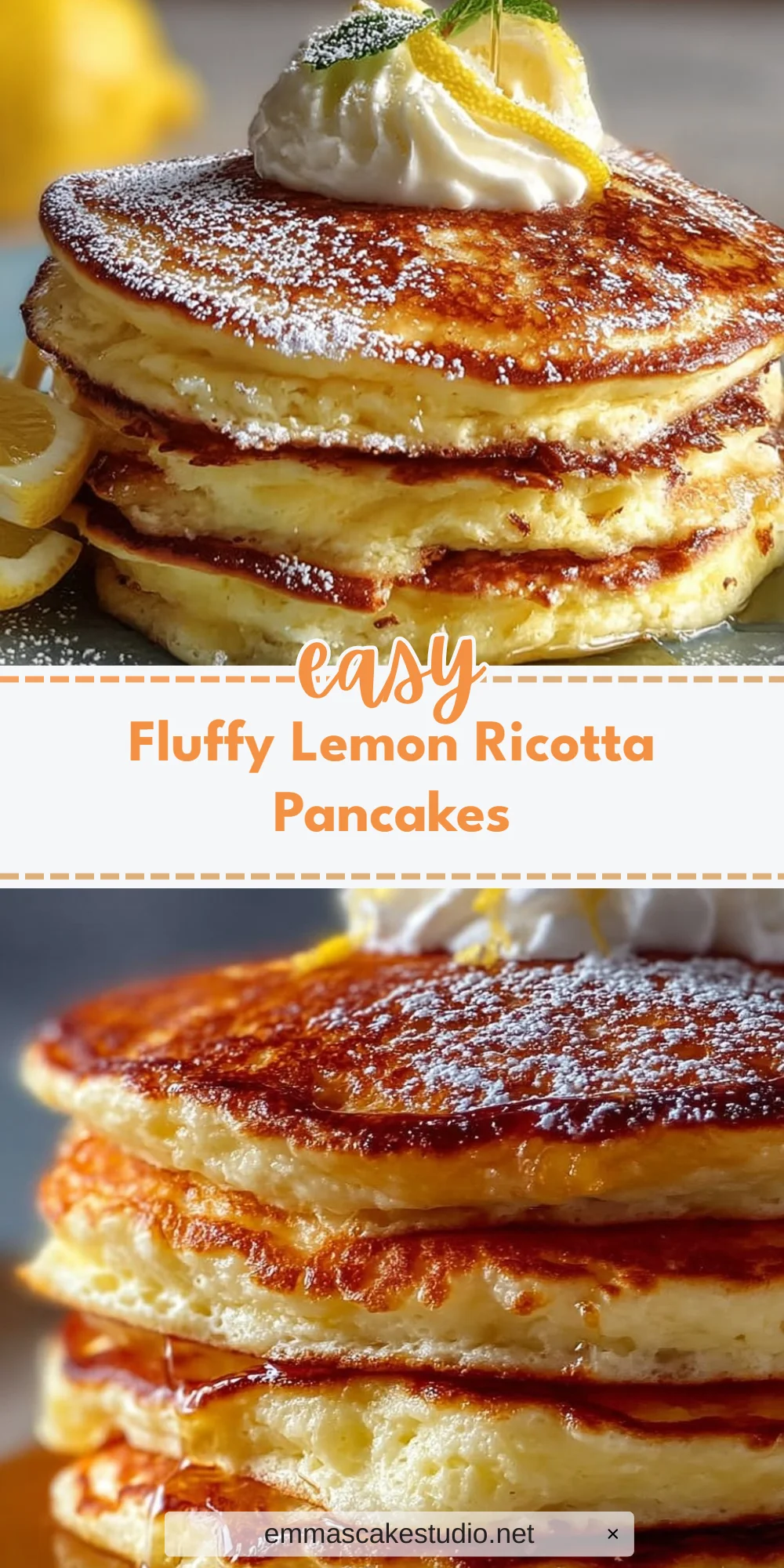 Fluffy Lemon Ricotta Pancakes