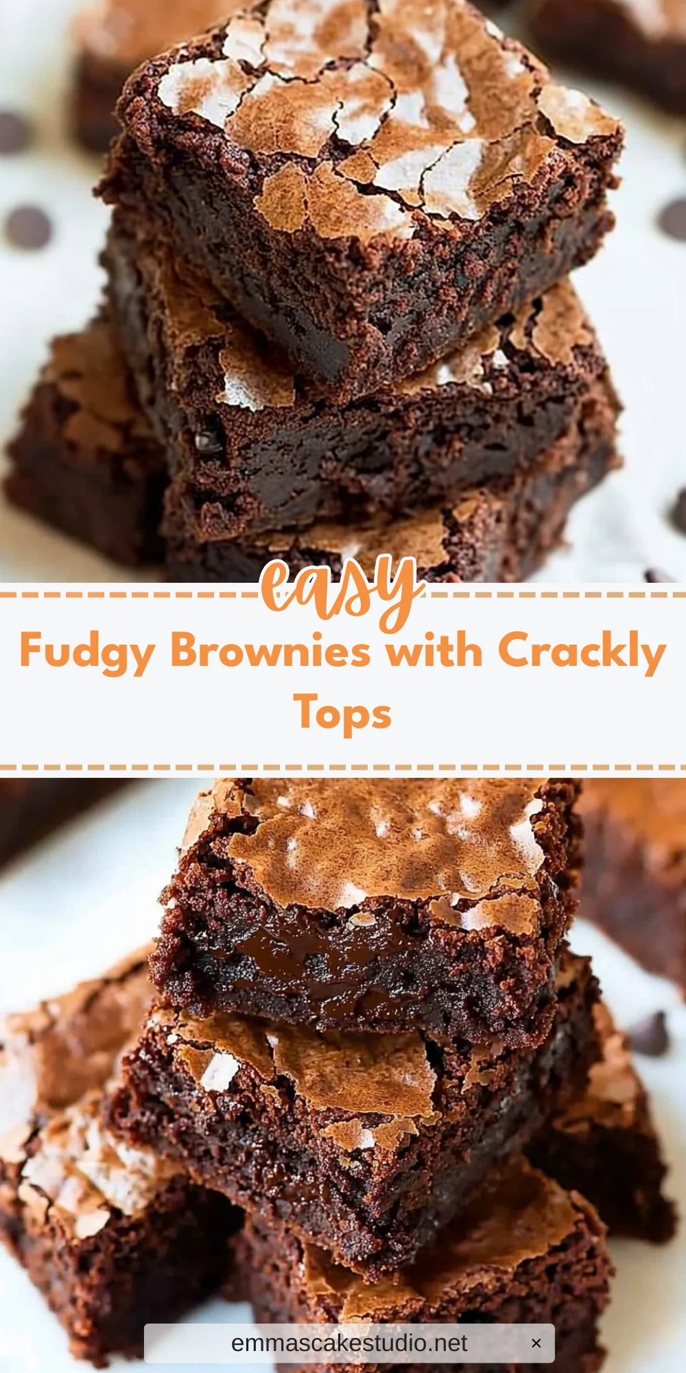 Fudgy Brownies with Crackly Tops