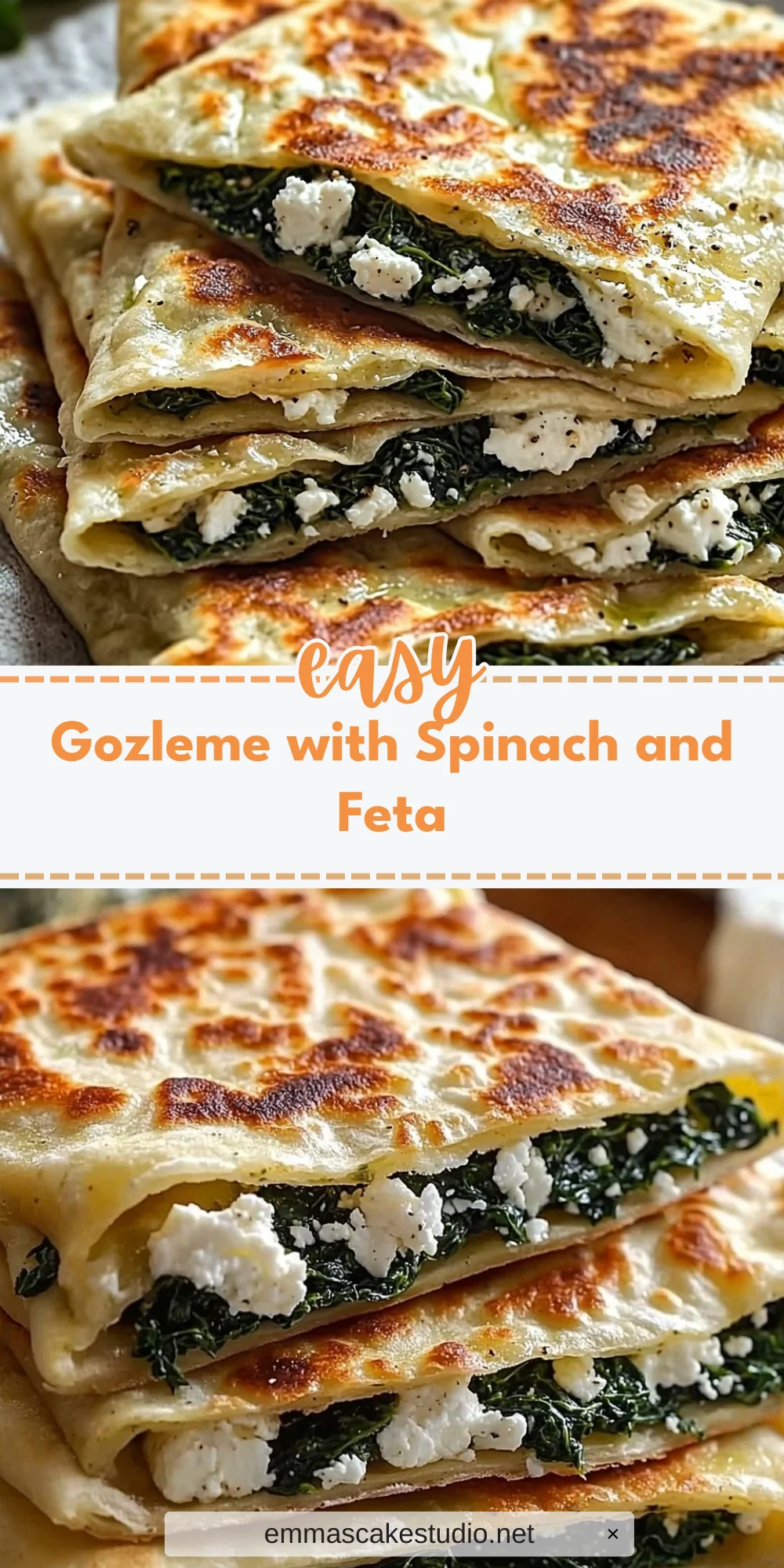 Gozleme with Spinach and Feta