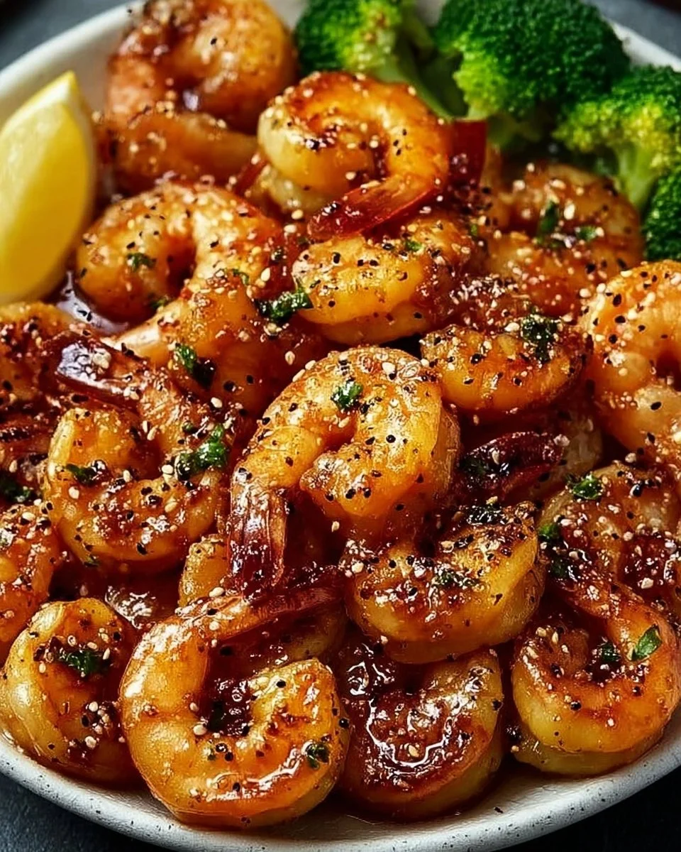 High-Protein Honey Garlic Shrimp