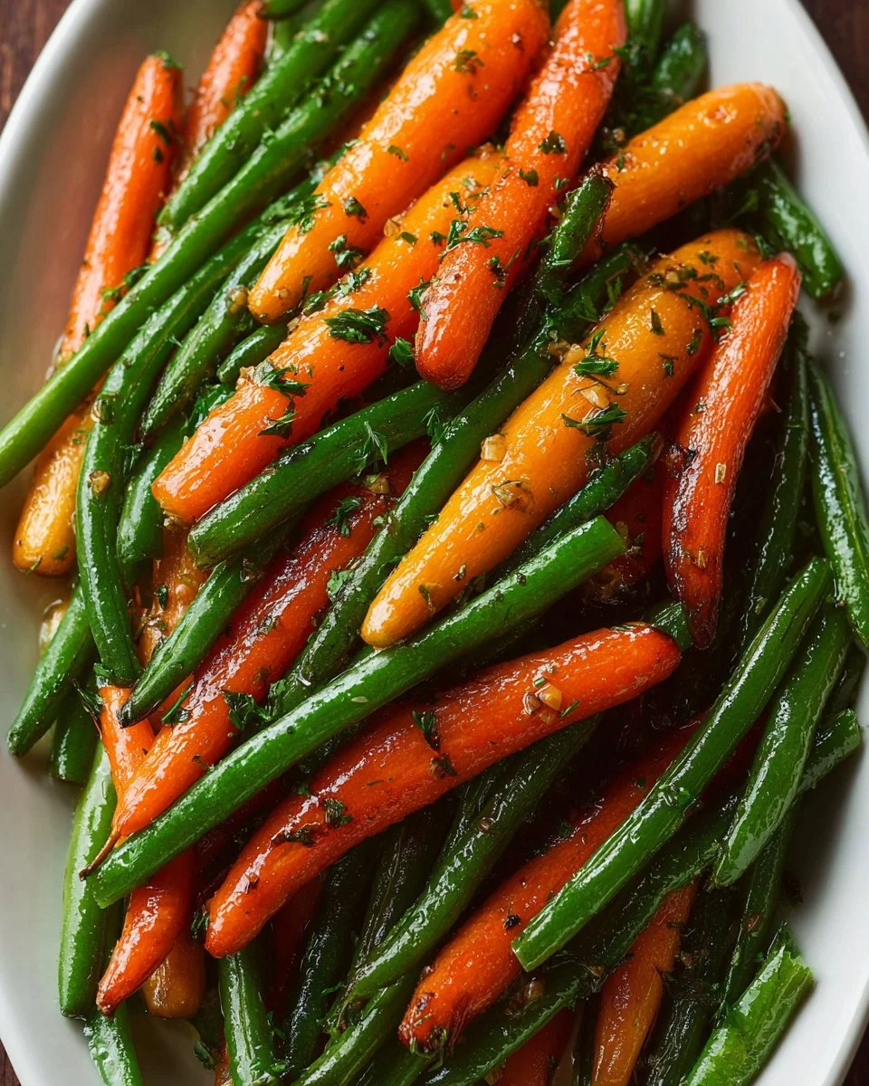 Honey Glazed Carrots & Green Beans