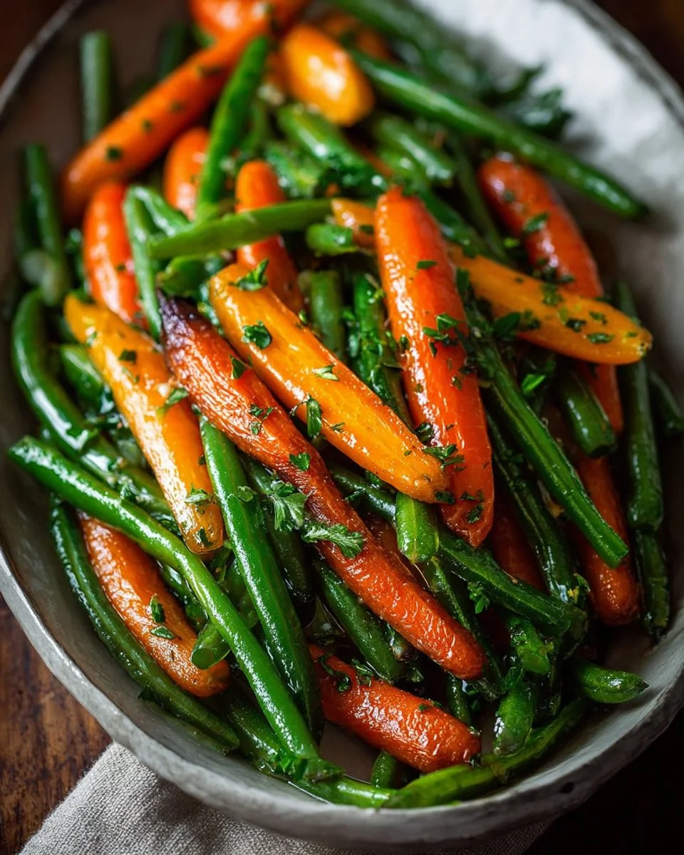 Honey Glazed Carrots & Green Beans