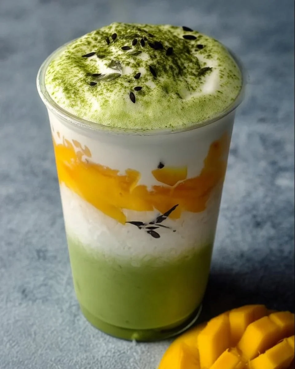 Incredible Mango Sticky Rice Matcha Latte