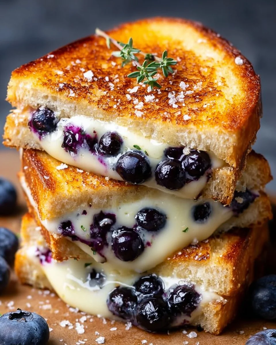 Juicy Blueberry Grilled Cheese