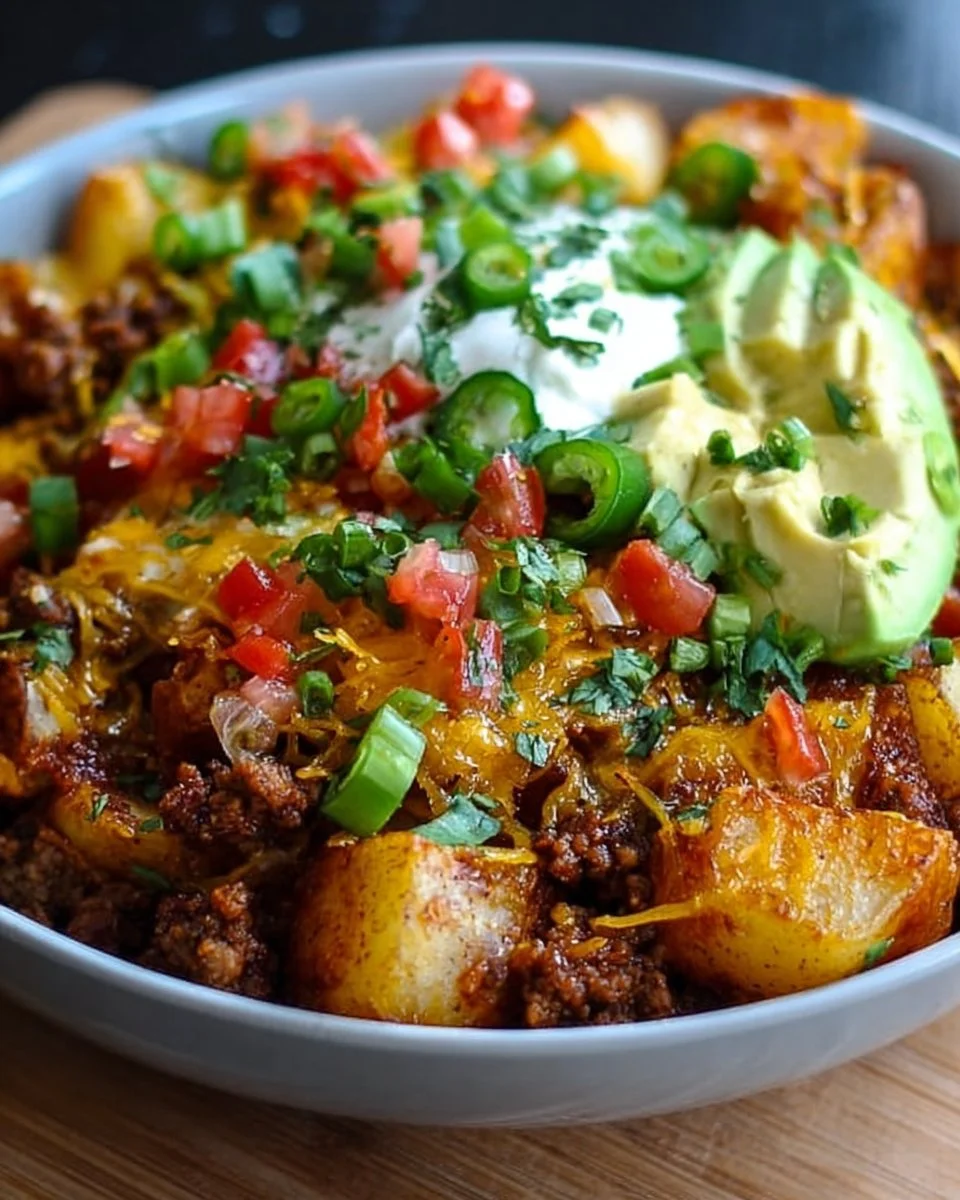Loaded Potato Taco Bowl