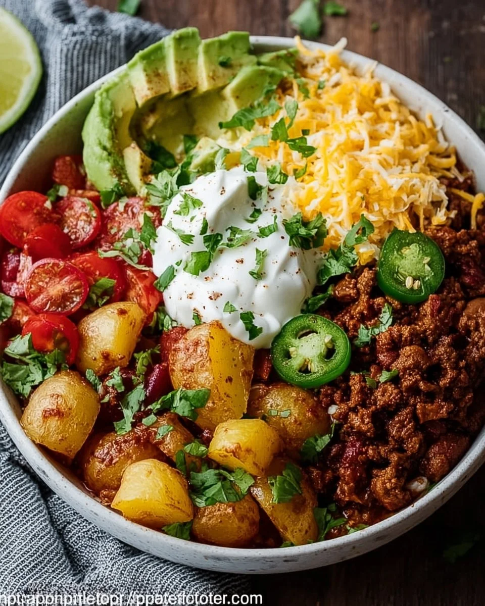 Loaded Potato Taco Bowl