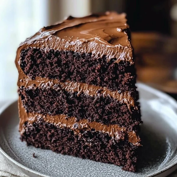 Delicious Matilda Chocolate Cake with rich chocolate frosting and sprinkles