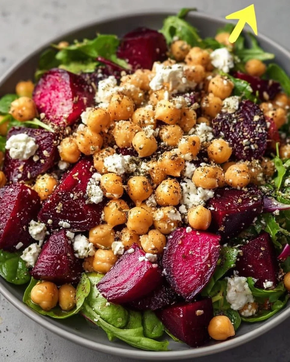 Mediterranean Chickpea and Beet Salad