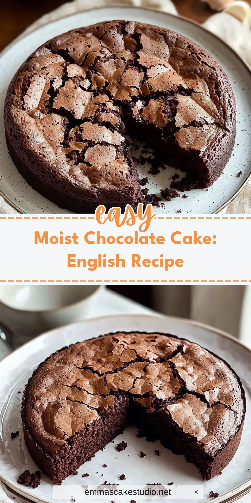 Moist Chocolate Cake: English Recipe