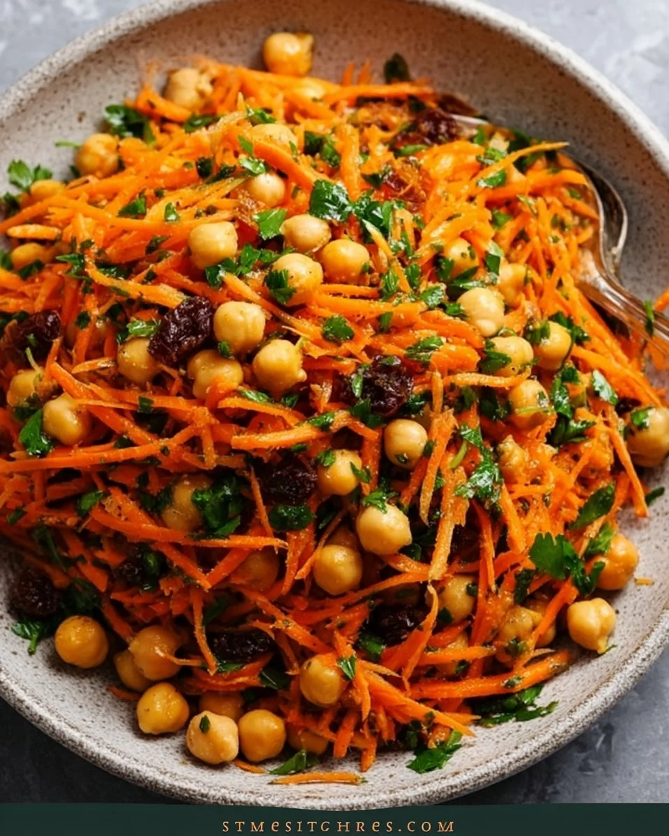 Moroccan Carrot and Chickpea Salad