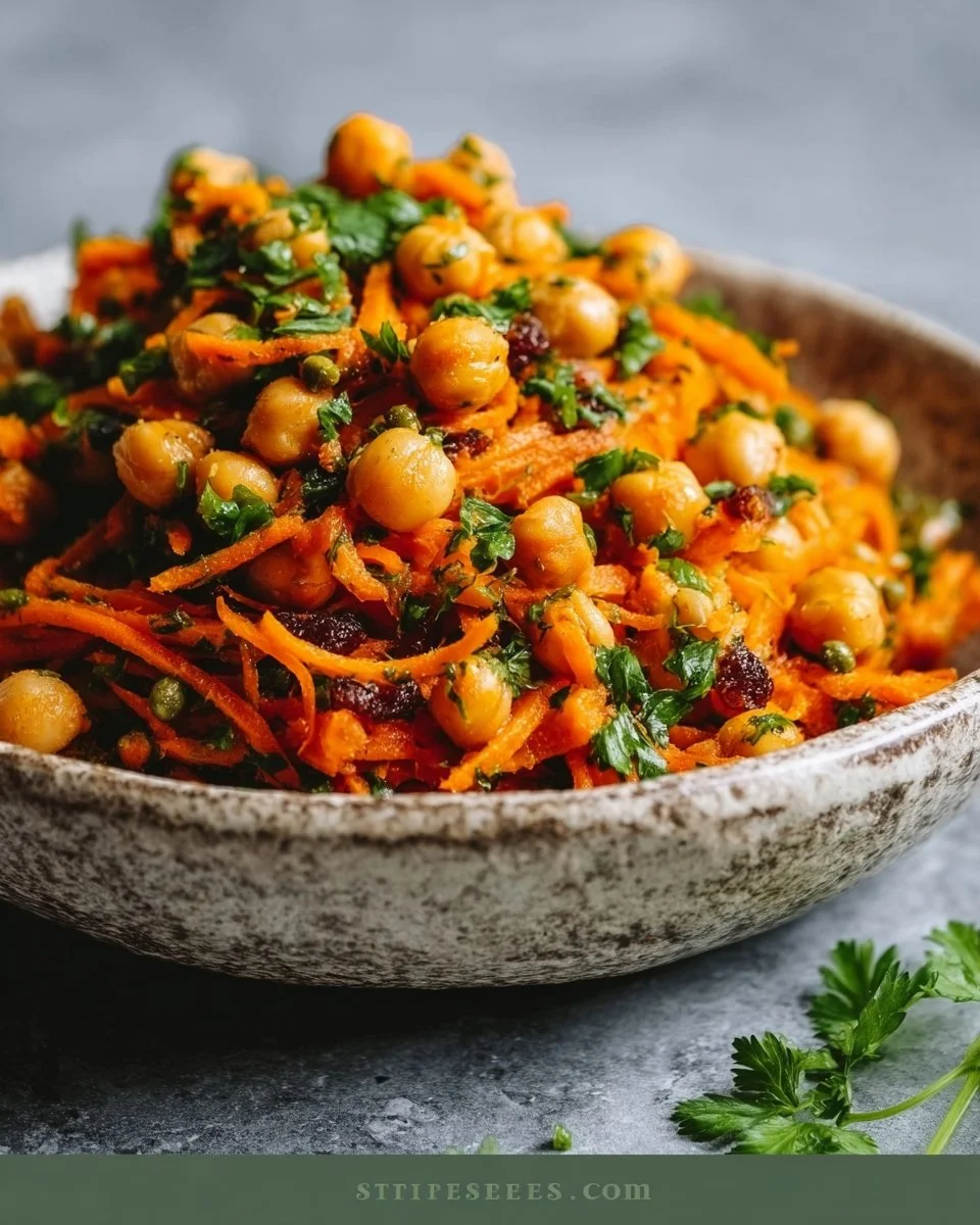 Moroccan Carrot and Chickpea Salad