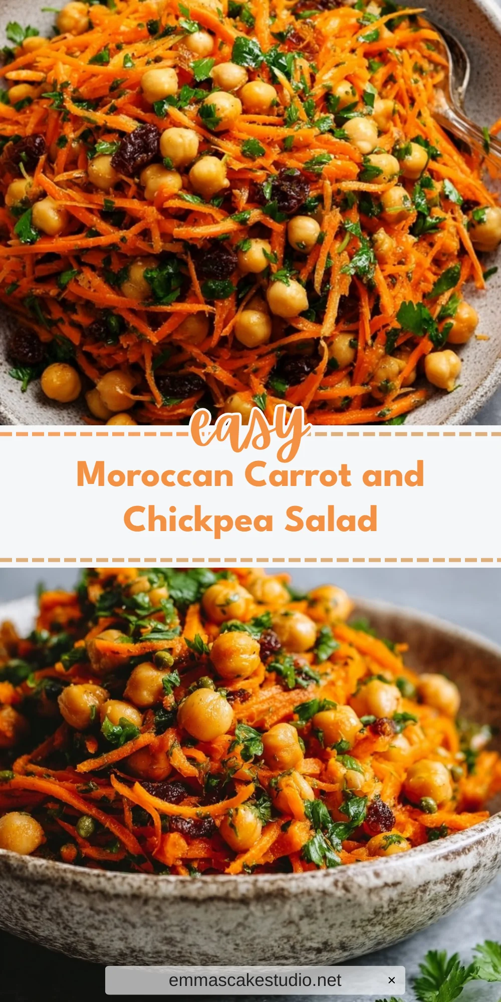 Moroccan Carrot and Chickpea Salad