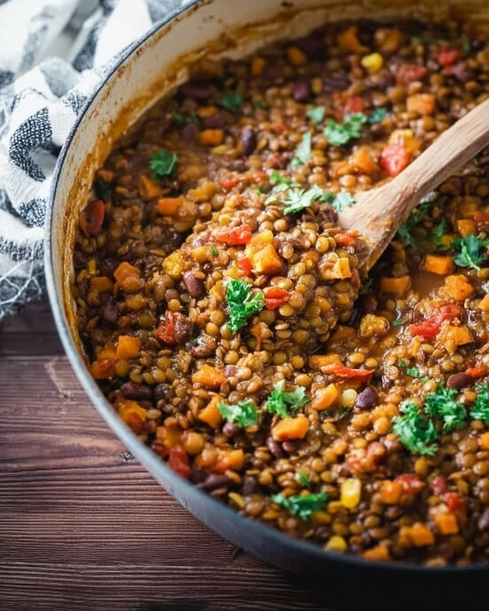 One Pot Mexican Lentils