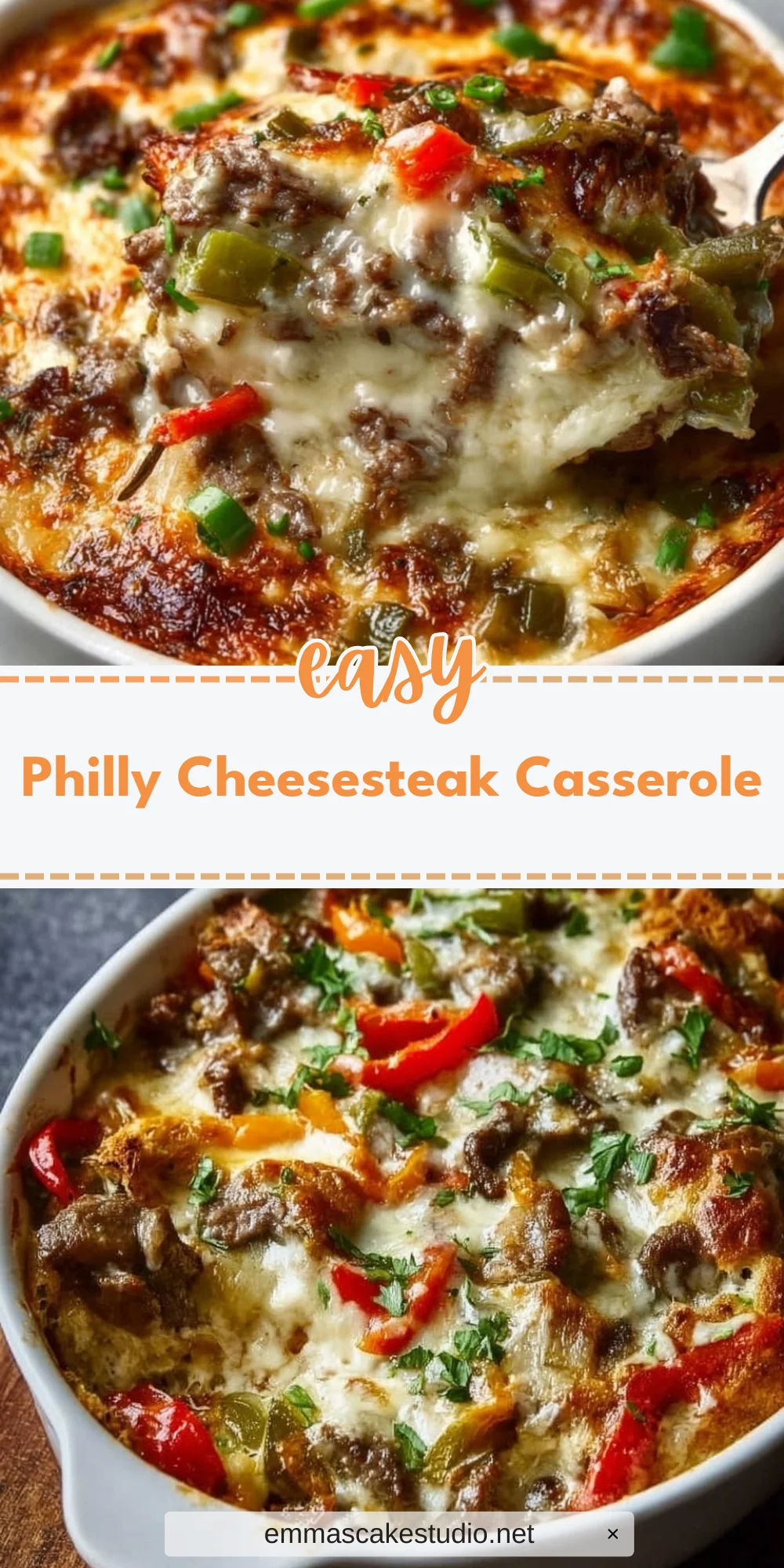 Philly Cheesesteak Casserole
