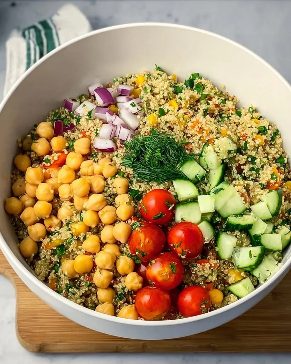 Quinoa Chickpea Salad
