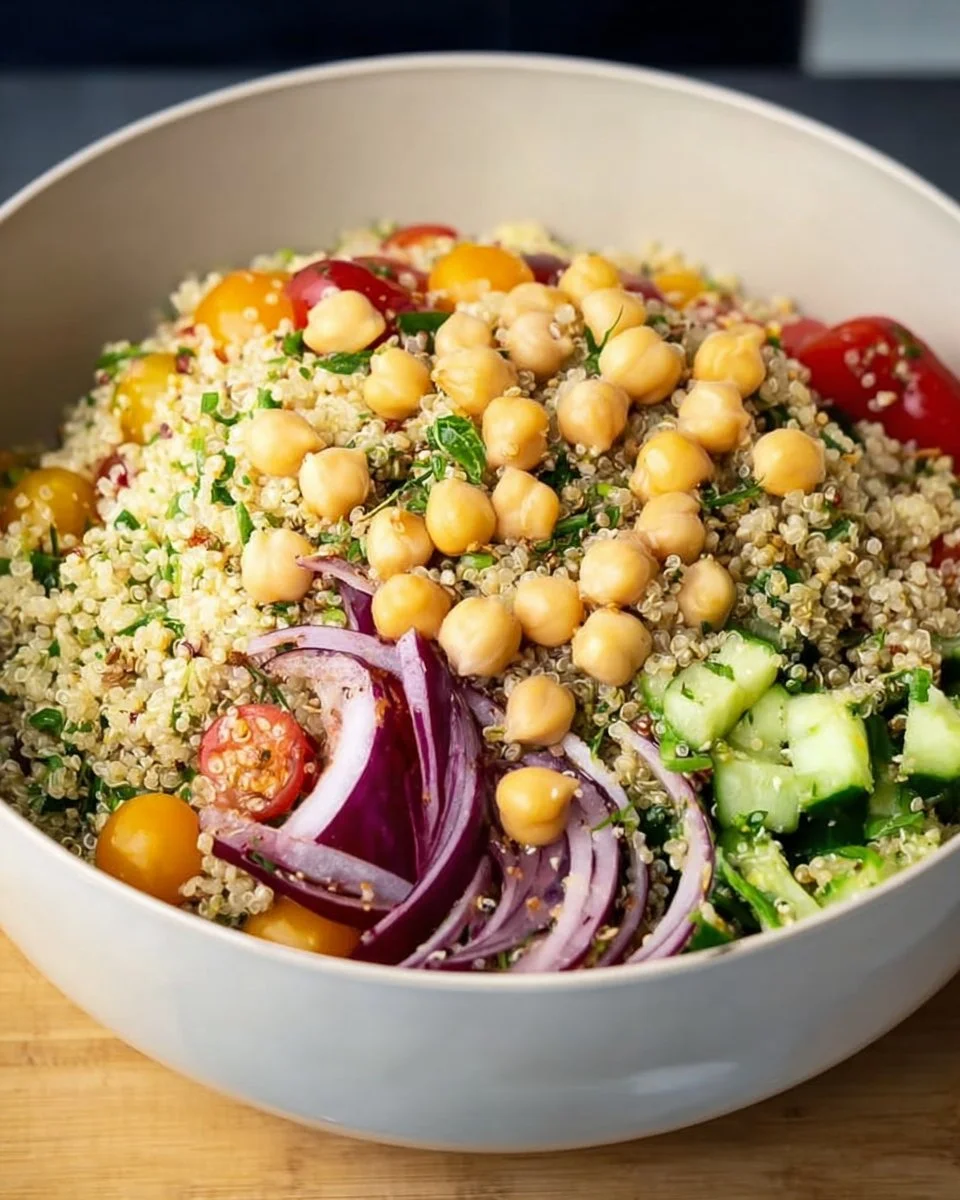 Quinoa Chickpea Salad