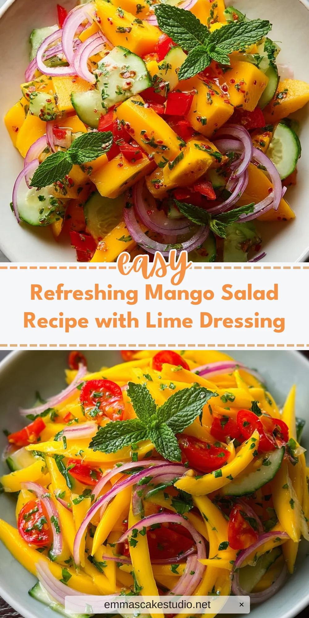 Refreshing Mango Salad Recipe with Lime Dressing