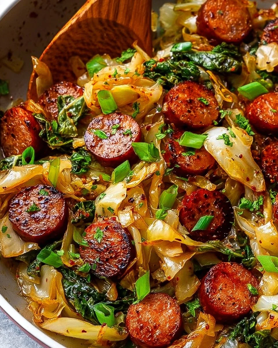 Sausage and Cabbage Stir Fry
