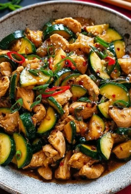 Simple chicken zucchini stir fry with vibrant vegetables and juicy chicken pieces