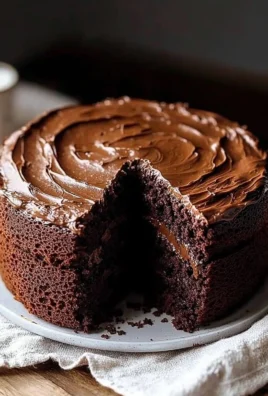 Delicious small chocolate cake decorated for a celebration