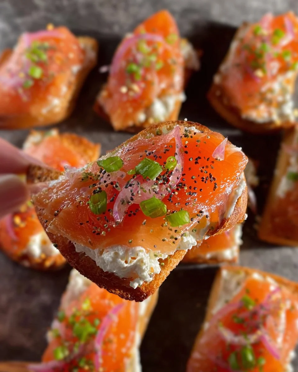 Smoked Salmon Crostini