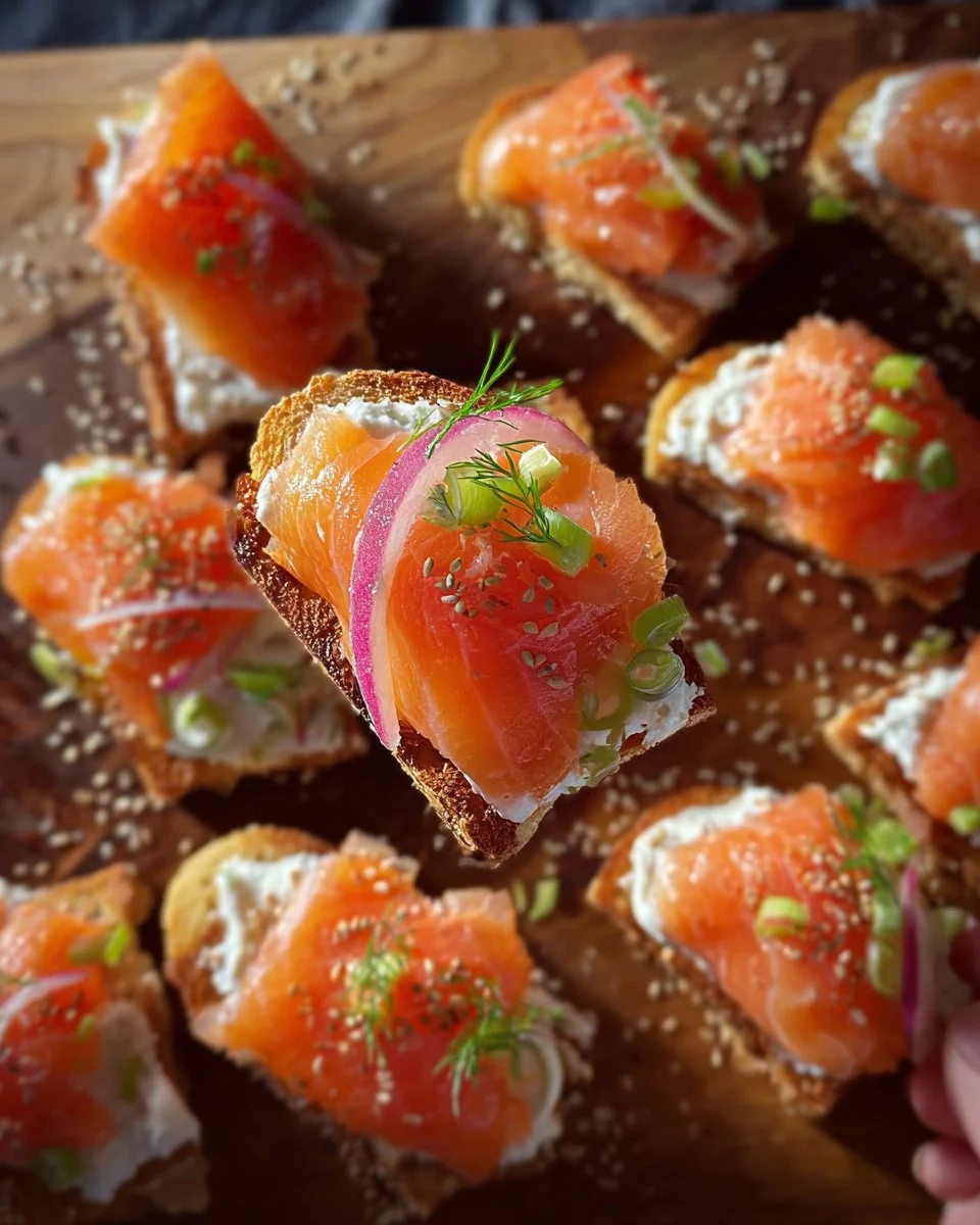 Smoked Salmon Crostini