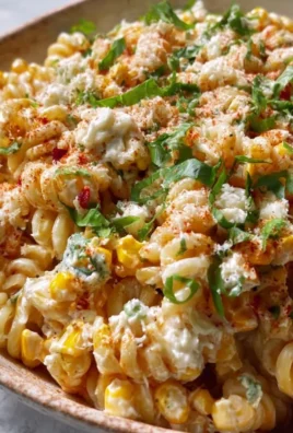 Delicious Street Corn Pasta Salad with fresh corn and vibrant toppings