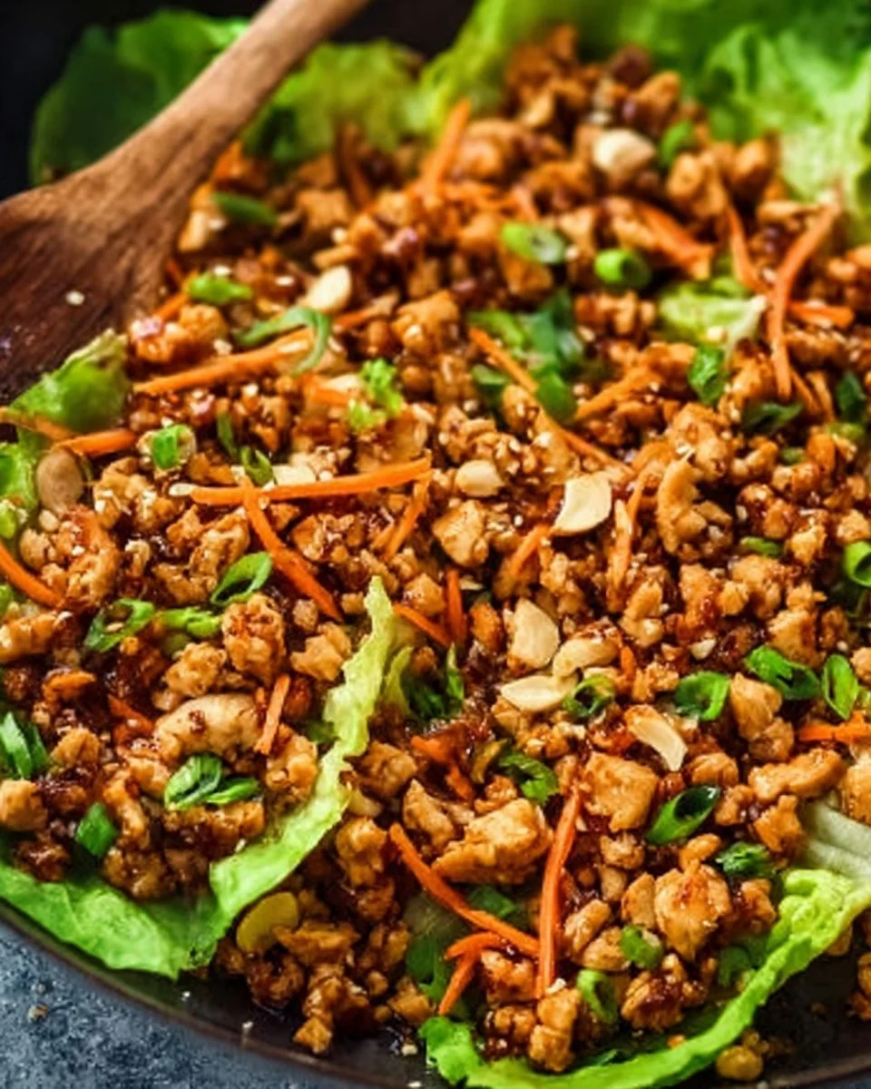 Thai Chicken Lettuce Wraps